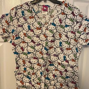 Hello Kitty scrub top